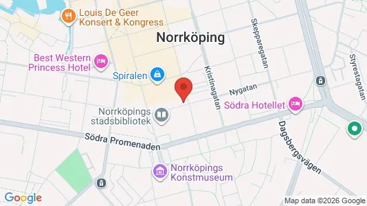 Apartments for rent i Norrköping - kort over placeringen