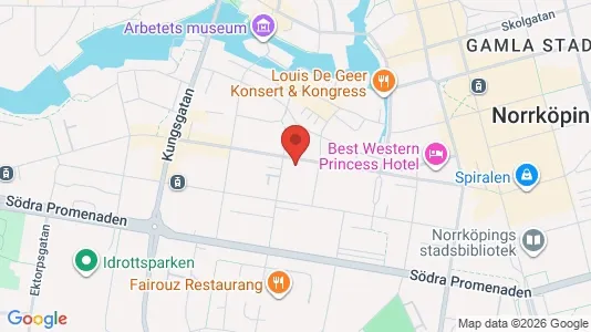 Apartments for rent i Norrköping - kort over placeringen