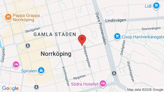 Apartments for rent i Norrköping - kort over placeringen