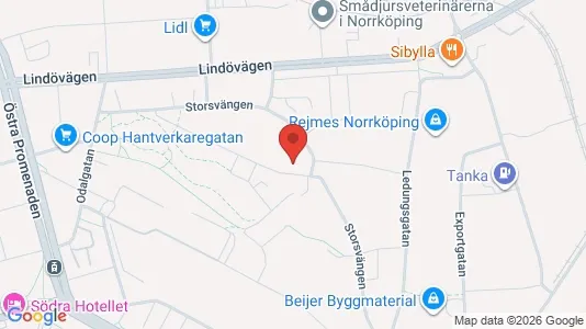 Apartments for rent i Norrköping - kort over placeringen