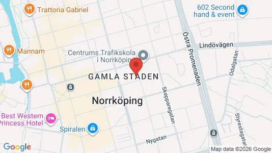 Apartments for rent i Norrköping - kort over placeringen