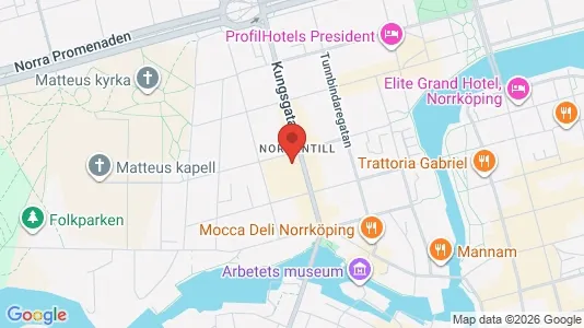 Apartments for rent i Norrköping - kort over placeringen
