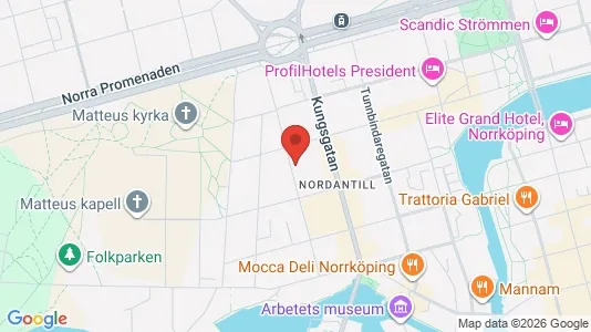 Apartments for rent i Norrköping - kort over placeringen