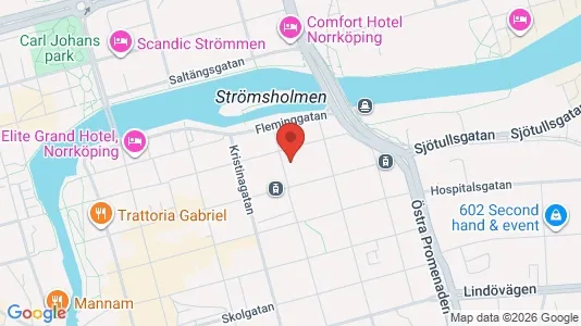 Apartments for rent i Norrköping - kort over placeringen