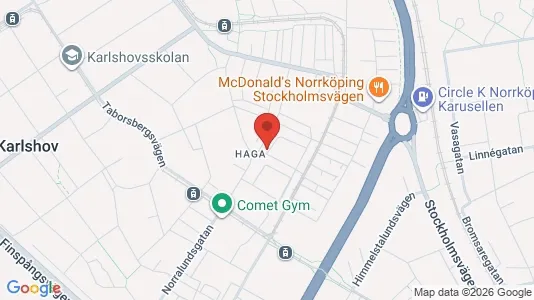 Apartments for rent i Norrköping - kort over placeringen