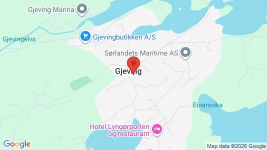 Apartments for rent i Tvedestrand - kort over placeringen