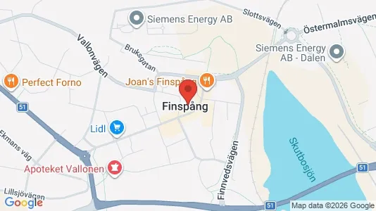 Apartments for rent i Finspång - kort over placeringen