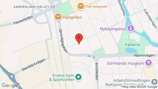 Apartments for rent i Nyköping - kort over placeringen