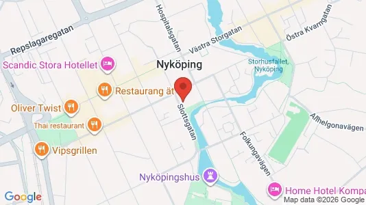 Apartments for rent i Nyköping - kort over placeringen