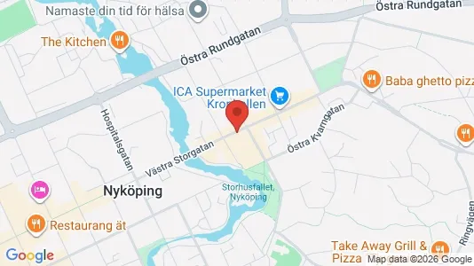 Apartments for rent i Nyköping - kort over placeringen