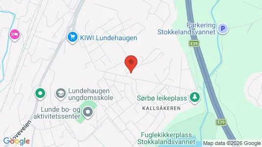 Apartments for rent i Sandnes - kort over placeringen