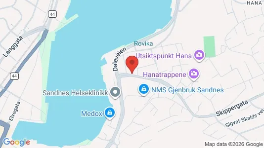 Apartments for rent i Sandnes - kort over placeringen