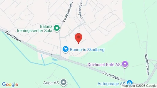 Apartments for rent i Sola - kort over placeringen