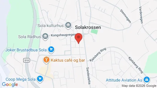 Apartments for rent i Sola - kort over placeringen