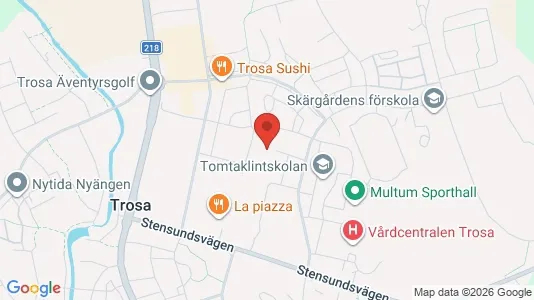 Apartments for rent i Trosa - kort over placeringen