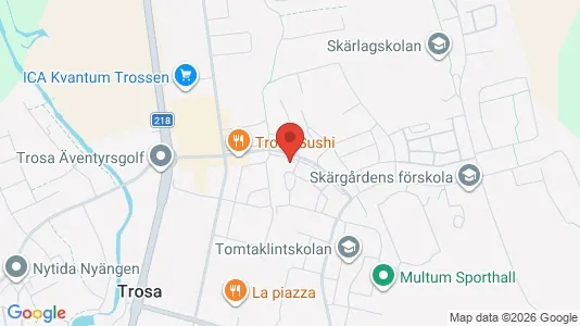Apartments for rent i Trosa - kort over placeringen
