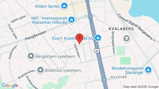 Rooms for rent i Stavanger - kort over placeringen