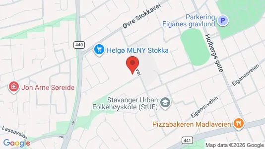Apartments for rent i Stavanger - kort over placeringen