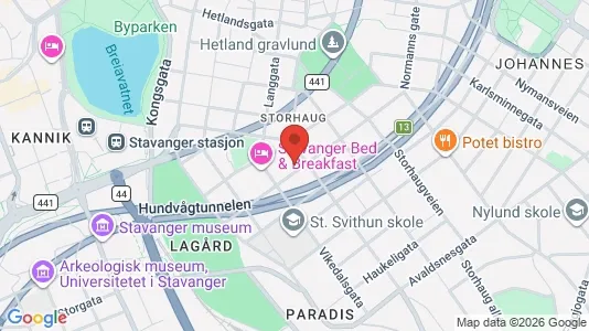 Apartments for rent i Stavanger - kort over placeringen