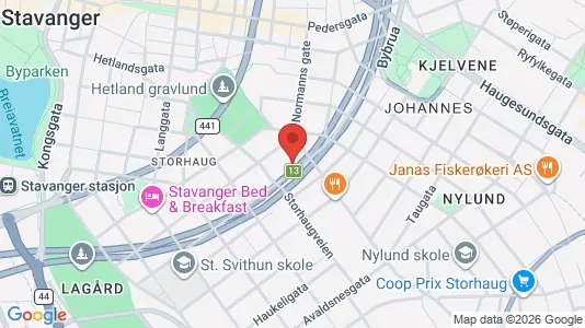 Apartments for rent i Stavanger - kort over placeringen