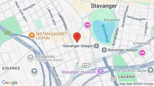 Apartments for rent i Stavanger - kort over placeringen