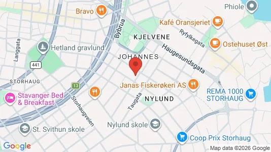 Apartments for rent i Stavanger - kort over placeringen