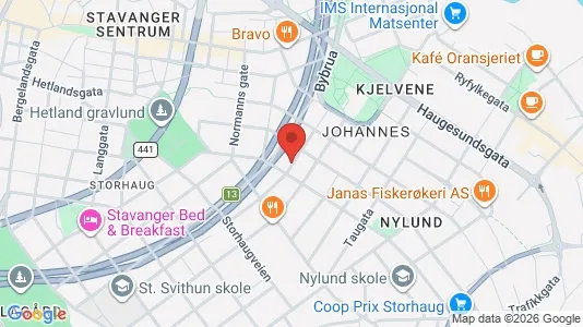 Apartments for rent i Stavanger - kort over placeringen