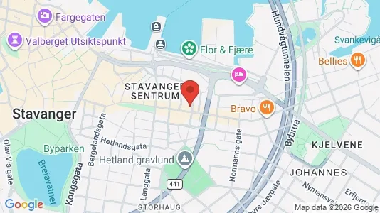 Apartments for rent i Stavanger - kort over placeringen
