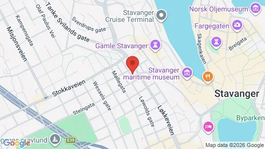 Apartments for rent i Stavanger - kort over placeringen