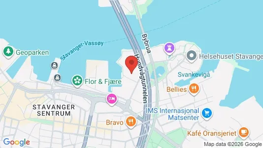 Apartments for rent i Stavanger - kort over placeringen