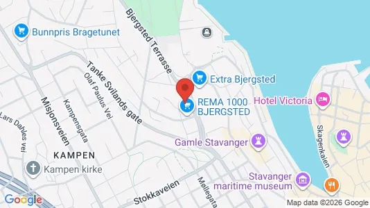 Apartments for rent i Stavanger - kort over placeringen