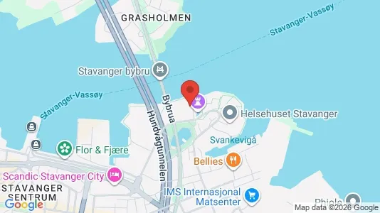 Rooms for rent i Stavanger - kort over placeringen