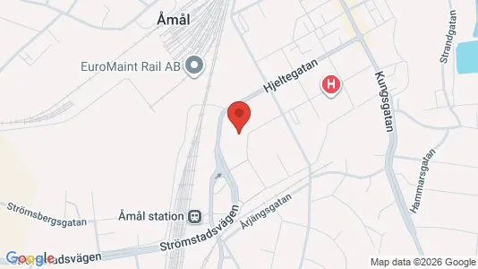 Apartments for rent i Åmål - kort over placeringen