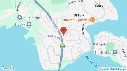 Rooms for rent i Porsgrunn - kort over placeringen