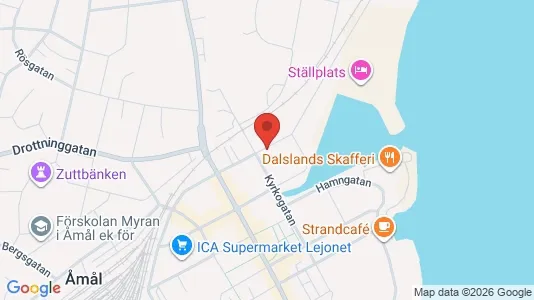 Apartments for rent i Åmål - kort over placeringen