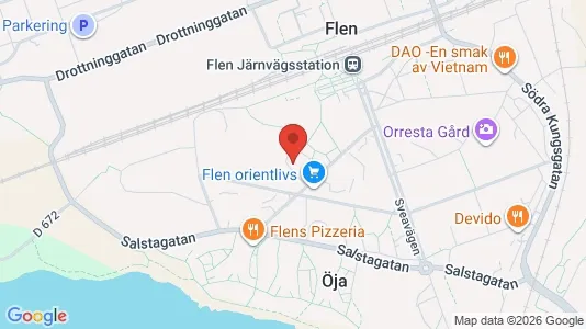 Apartments for rent i Flen - kort over placeringen