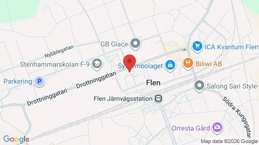Apartments for rent i Flen - kort over placeringen
