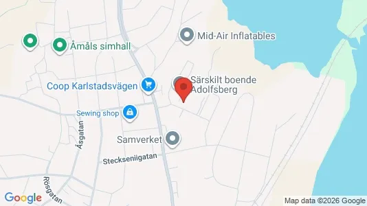 Apartments for rent i Åmål - kort over placeringen