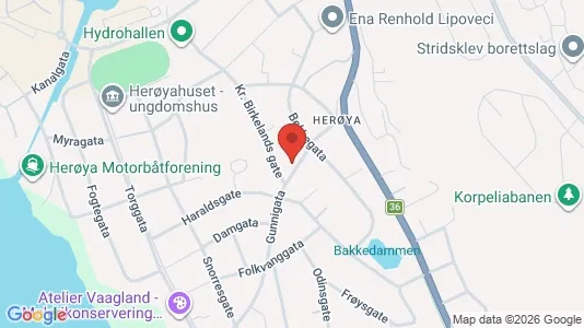 Rooms for rent i Porsgrunn - kort over placeringen