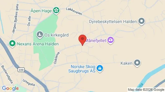 Apartments for rent i Halden - kort over placeringen