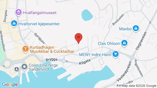 Apartments for rent i Sandefjord - kort over placeringen