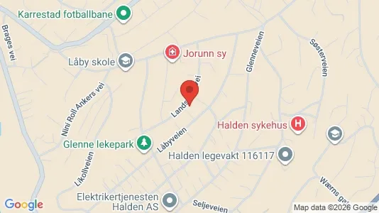 Apartments for rent i Halden - kort over placeringen