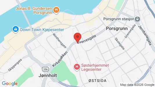 Apartments for rent i Porsgrunn - kort over placeringen