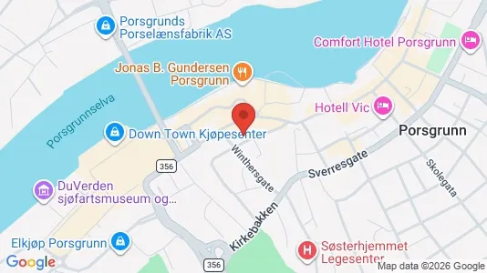 Apartments for rent i Porsgrunn - kort over placeringen