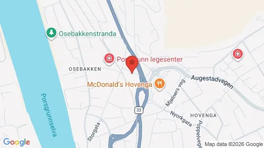 Apartments for rent i Porsgrunn - kort over placeringen