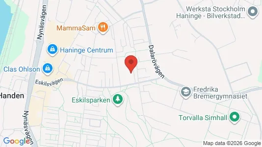 Apartments for rent i Haninge - kort over placeringen