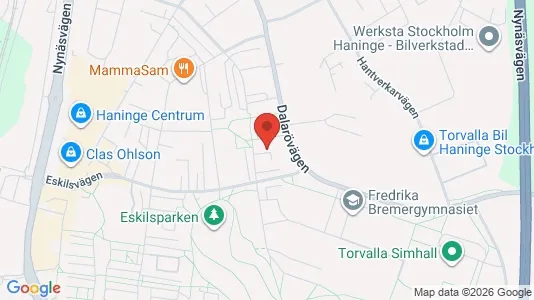 Apartments for rent i Haninge - kort over placeringen