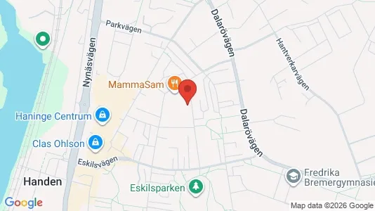 Apartments for rent i Haninge - kort over placeringen