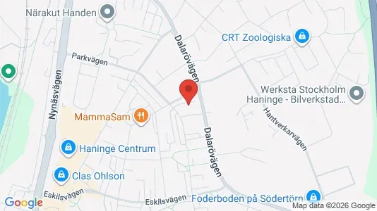Apartments for rent i Haninge - kort over placeringen