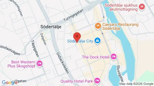 Apartments for rent i Södertälje - kort over placeringen